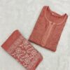 lucknowi_chikankari_ghaspatti_embroidery_cotton_dyble_kurti_with_combination_matching_of_co-ord_set