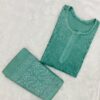 lucknowi_chikankari_ghaspatti_embroidery_cotton_dyble_kurti_with_combination_matching_of_co-ord_set