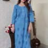 lucknowi_chikankari_ghaspatti_embroidery_cotton_dyble_kurti_with_combination_matching_of_co-ord_set