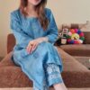 lucknowi_chikankari_ghaspatti_embroidery_cotton_dyble_kurti_with_combination_matching_of_co-ord_set