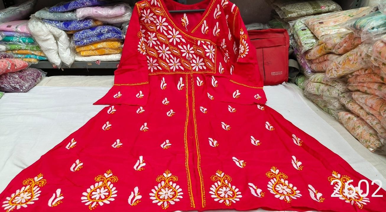 Pure_cotton_aline_chikankari_kurti