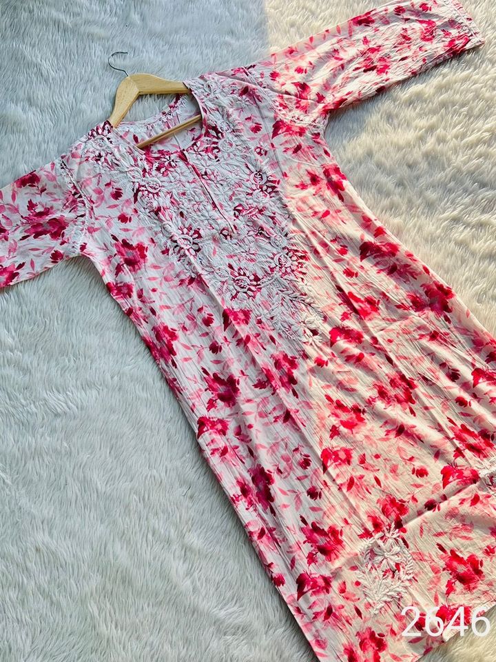 Premium_chikankari_mul_mul_cotton_printed_kurti