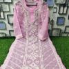 Georgette_panel_chikankari_kurti_with_gota_work