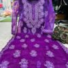 organza_dyeble_chikankari_kurti
