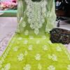 organza_dyeble_chikankari_kurti