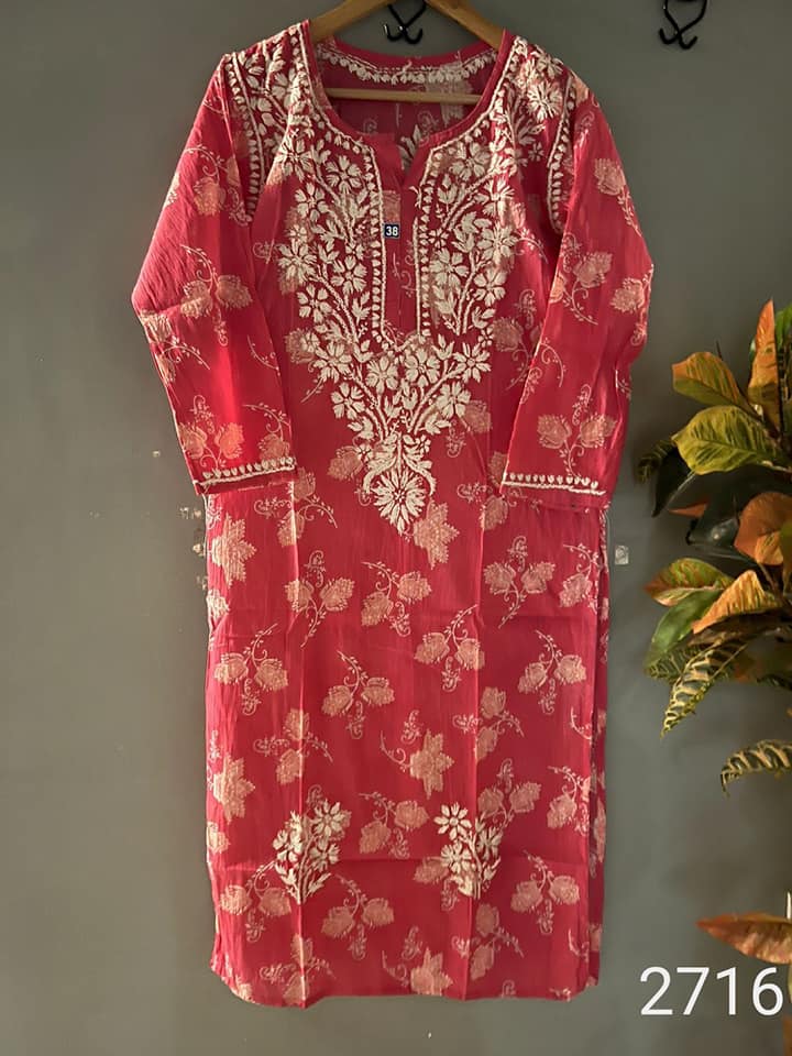 Mul_chikankari_mul_cotton_printed_kurti