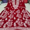 Premium_modal_heavy_ghaspatti_embroidery_work_kurti_chikankari