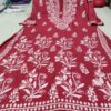 Premium_modal_heavy_ghaspatti_embroidery_work_kurti_chikankari