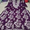 Premium_modal_heavy_ghaspatti_embroidery_work_kurti_chikankari