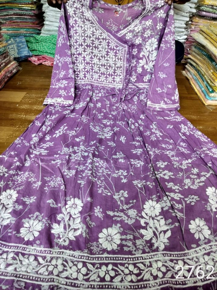 Mul_mul_cotton_printed_chikankari_gown_angrakha_style