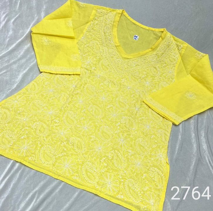 Chikankari_cotton_Short_top