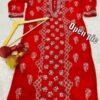 *lucknawi_georgette_chikankari_front_mahi_work_mirror_kurti_with_heavy_queraishia_side_lace_pant_with_mirror_work_and_mirror_chiffon_dupatta