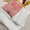*lucknawi_georgette_chikankari_front_mahi_work_mirror_kurti_with_heavy_queraishia_side_lace_pant_with_mirror_work_and_mirror_chiffon_dupatta