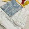 *lucknawi_georgette_chikankari_front_mahi_work_mirror_kurti_with_heavy_queraishia_side_lace_pant_with_mirror_work_and_mirror_chiffon_dupatta