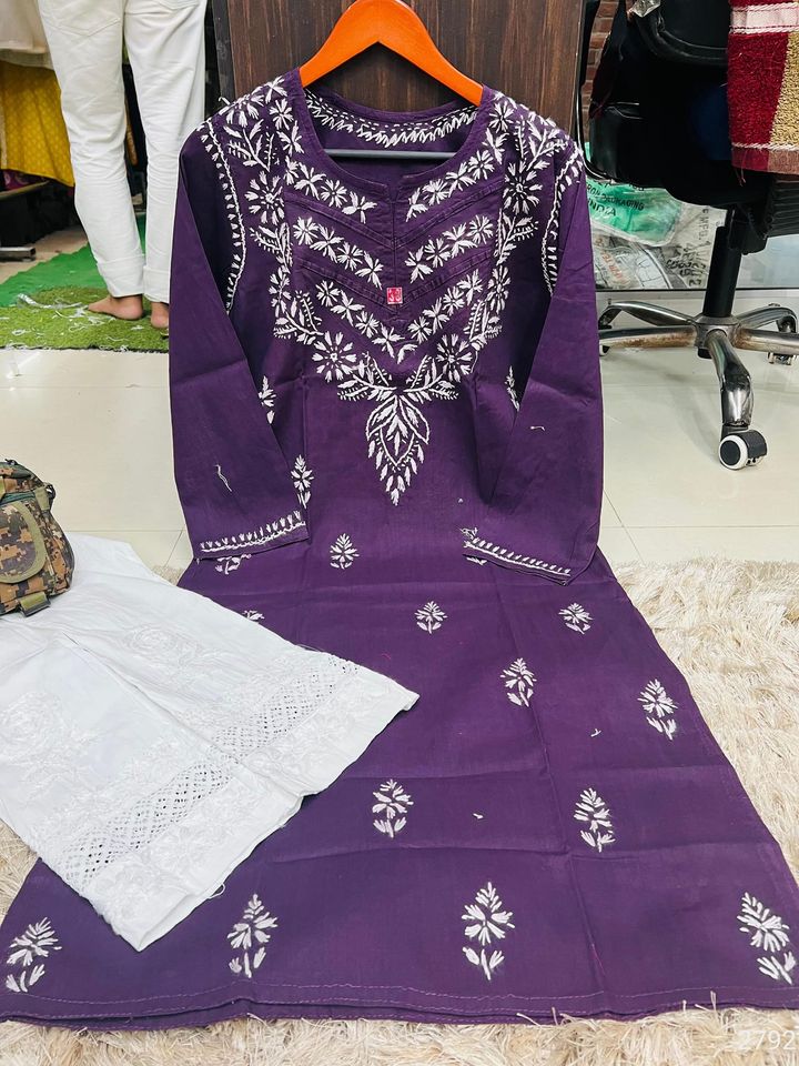 Fancy sleeves embroidery work designer Kurti/Frocks Online at Best Price on  UdaipurBazar.com - Shop online women fashion, indo-western, ethnic wear,  sari, suits, kurtis, watches, gifts.