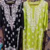 Lucknowi_chikankari_heavy_modal_kurti