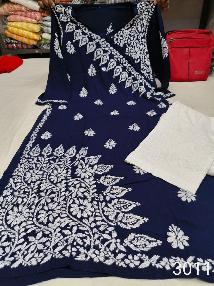 chikankari_rayon_kurti