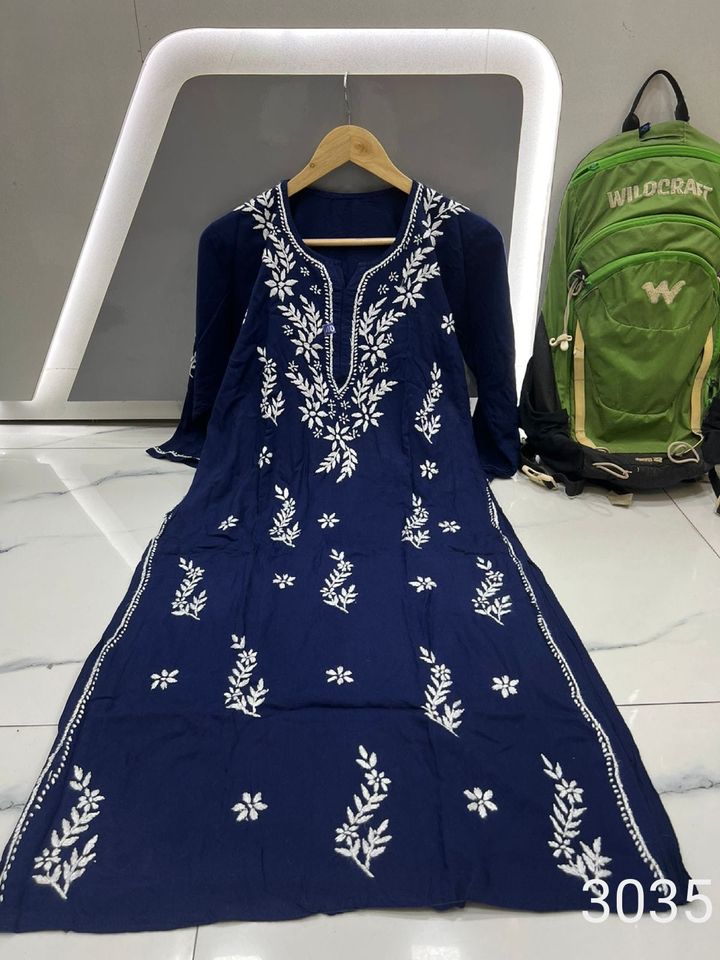 rayon_cotton_chikankari_kurti