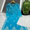 Pintex_cotton_chikankari_kurti