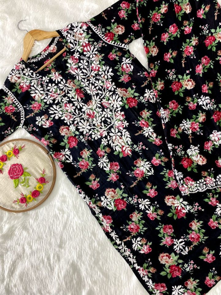 Mul_mul_cotton_printed_kurti_with_plazo_set