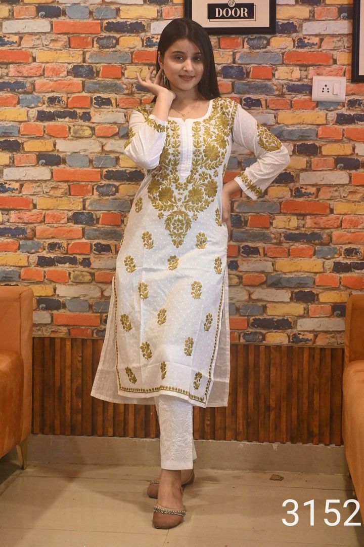 dobby_cotton_D_work_chikankari_kurti