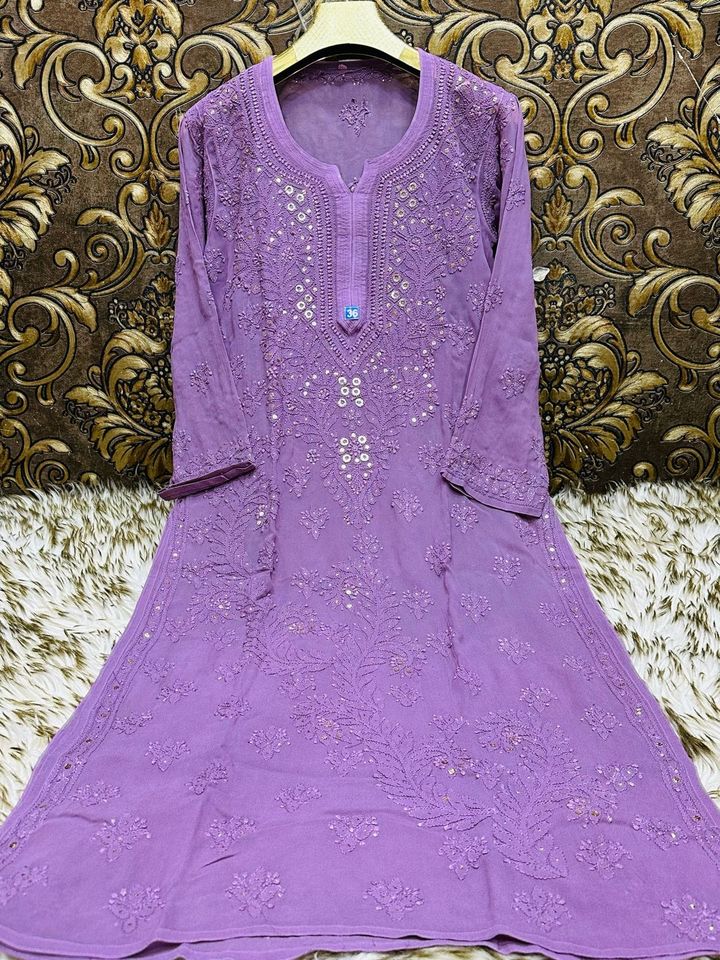 Lucknowi_chikankari_latest_design_premium_viscose_kurti_sharara_set_with_mukaish_work