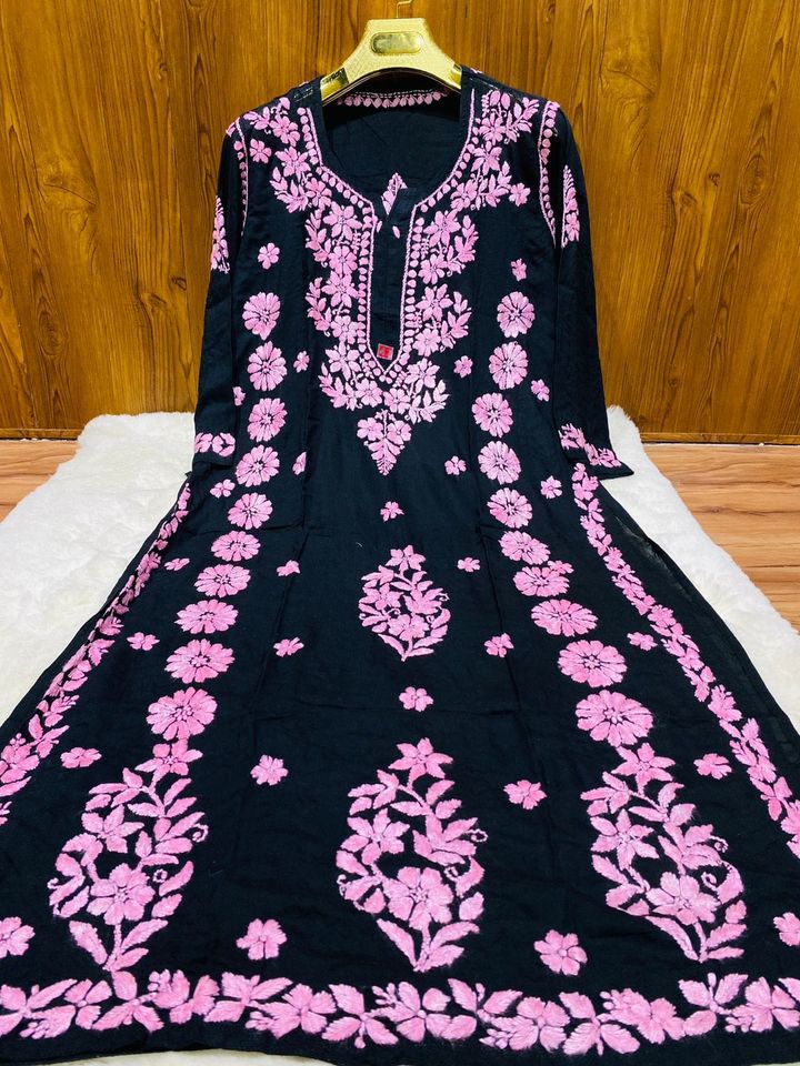 Lucknowi_chikankari_heavy_latest_design_modal_kurti