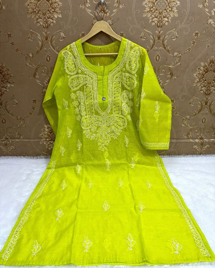 Chanderi_gala_buti_kurti