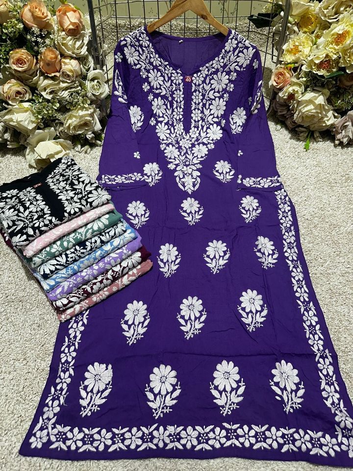 Lucknowi_Chikankari_modal_kurti