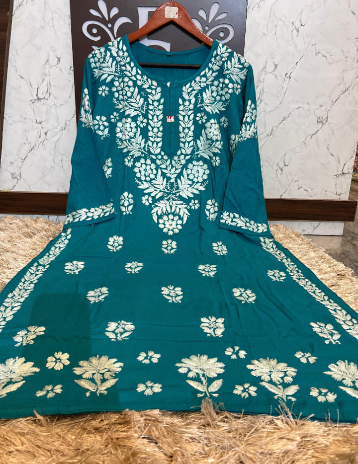 Rayon_chikankari_kurti