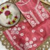 Exclusive_dobby_nayra_cut_kurti_with_pant_in_a_combination_of_matching_set