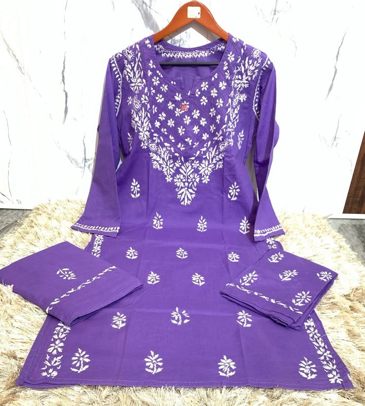 COTTON_KURTI_PANT_DUPATTA_SET