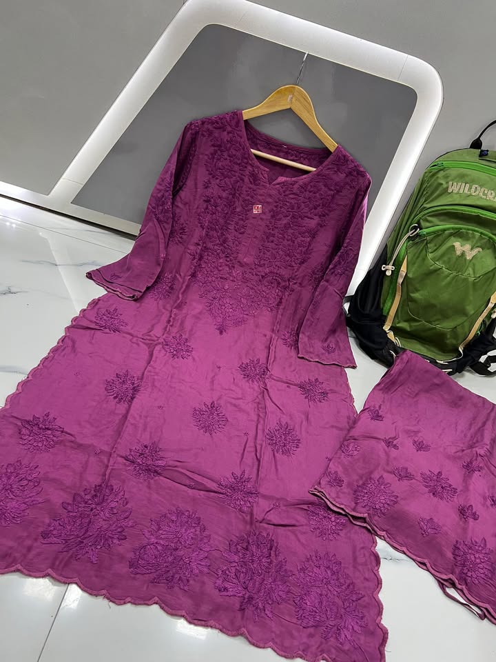 *Muslin_cutwork_plazo_set*