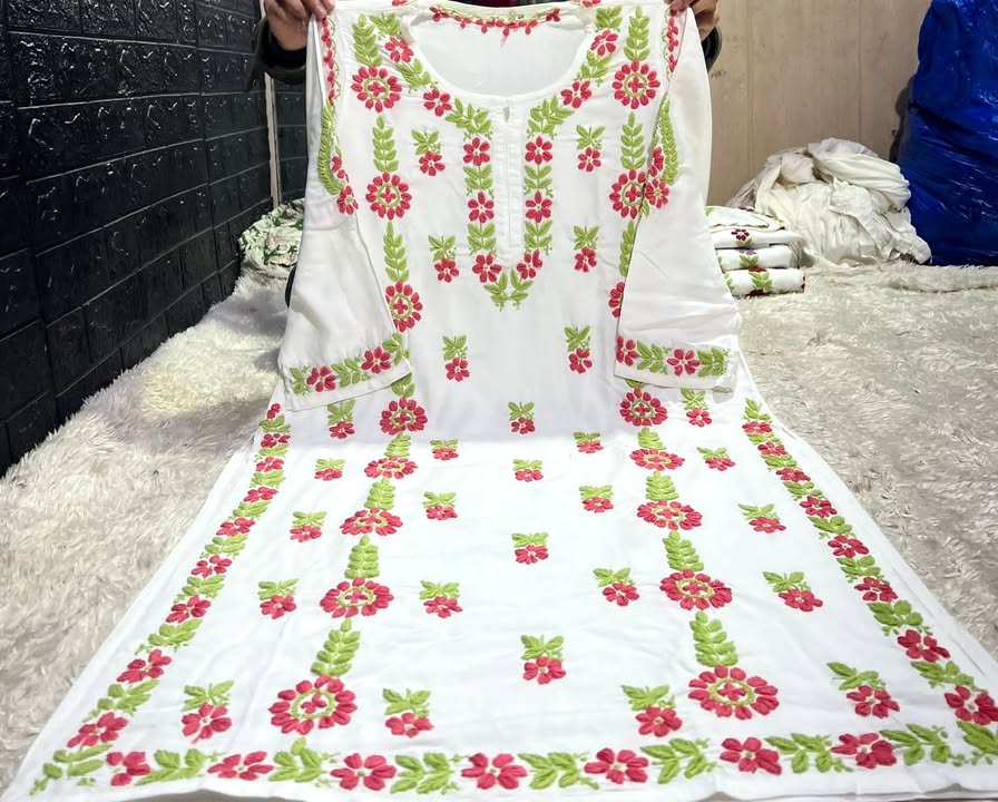 Exclusive_modal__thread_work_kurti_with_plazo_set