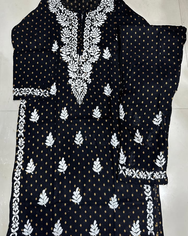 Fabric_-_cotton_dot_printed_kurti_with_pant_set